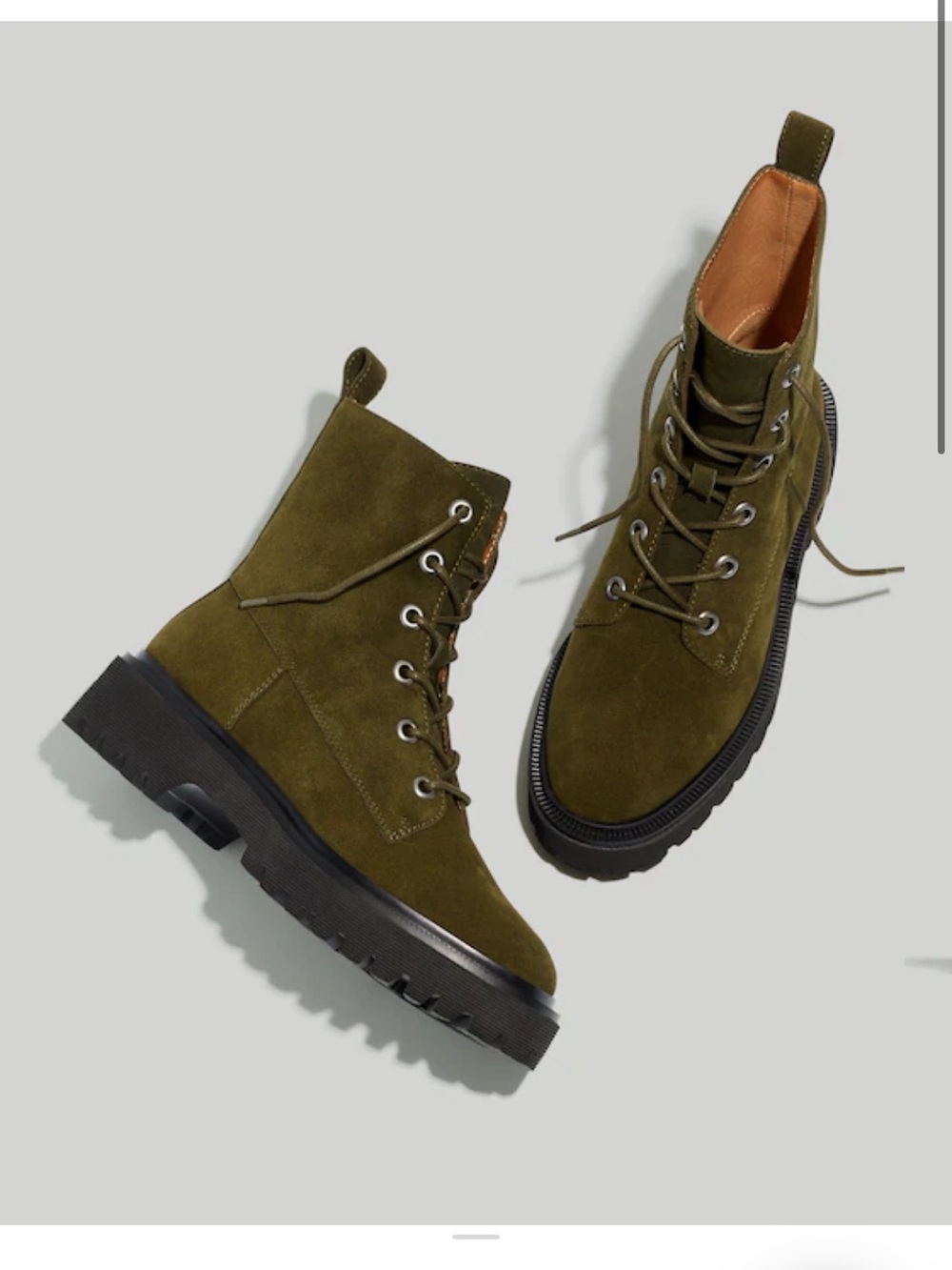 Madewell Rayna Suede Lugsole Boots